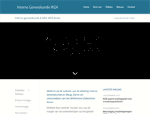 Tablet Screenshot of internegeneeskunde-mdlwza.nl
